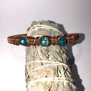 LIMITED TIME SALE Twisted copper adjustable wrist cuff